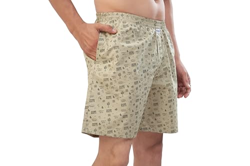 Image of Nermosa Men's 100% Cotton Boxer Shorts - Soft, Breathable, All-Day Comfort (Pack of 3)