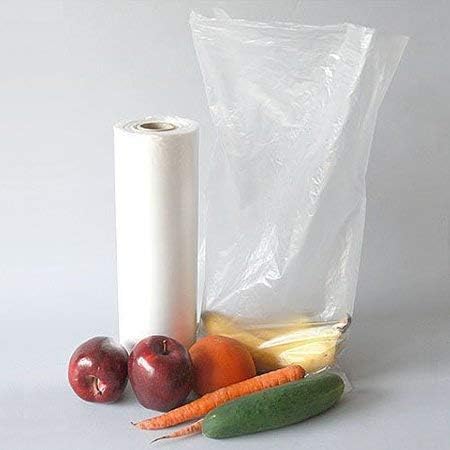 Homerite 620/Roll, Plastic Clear Produce Bag 10" x 15" Food Storage for Fruits Vegetable Bread (4 Rolls)