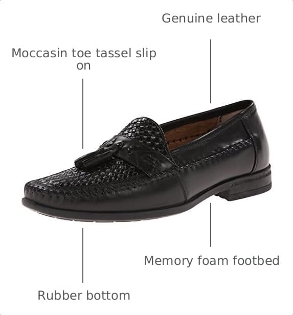 Image of Nunn Bush Strafford Woven Moc Toe Loafer