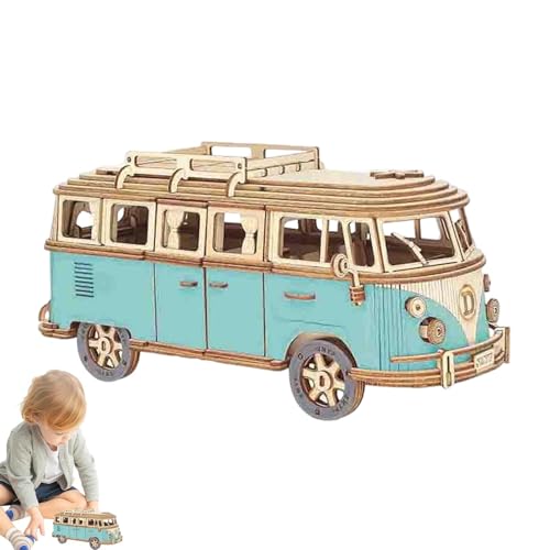 Quebra-cabeça de ônibus de para crianças,Quebra-cabeça de ônibus de - Conjunto de construção de kit