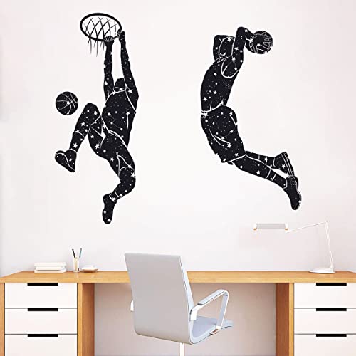 Vinilos decorativos de baloncesto removibles sin residuos miniatura 2