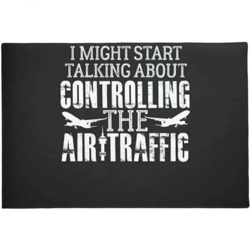 ���փ}�b�g �q��ǐ��� ATC �W���[�N �^���[ 50×80cm doormat Air Traffic Controller ATC Joke Saying Tower