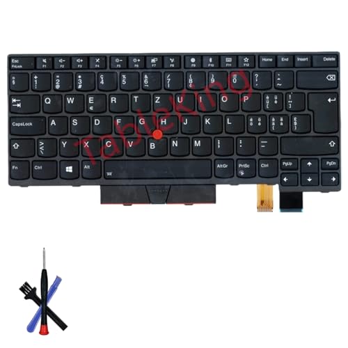 Clavier de rechange Thinkpad T470 T480 Lenovo QWERTZ Suisse rétroéclairé