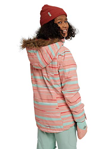 Burton Jaqueta Bennett para meninas, estampa de dália rosa, grande