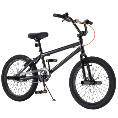 Image of RoyalBaby Kids BMX Bike 20 24 Inch, Professional Aluminum (Silver) or Sturdy Steel (Red /Black), Freestyle Street Bicycle for Beginners & Advanced Riders, Easy Assembly