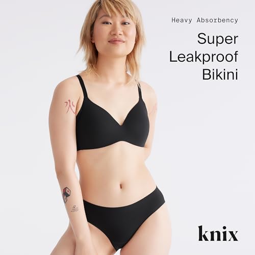 KNIX Super Leakproof Bikini - Period Underwear for Women - Machine Washable, Reusable (3 Pack)2
