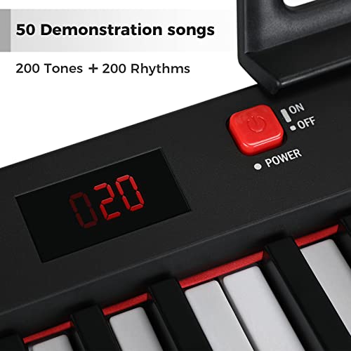 Asmuse Clavier de piano numérique 61 touches Piano Claviers électroniques 200 Tonalités 200 Rythmes avec microphone… - Les Beatles, Paul McCartney, John Lennon, RIngo Starr, George Harrison Asmuse Clavier de piano numérique 61 touches Piano Claviers électroniques 200 Tonalités 200 Rythmes avec microphone… – Image 6