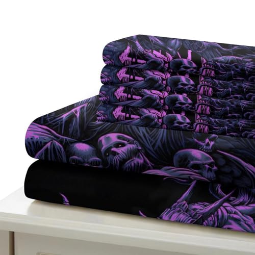 Housse de couette cerf 200x200cm parure de lit 3D microfibre confortable - 7