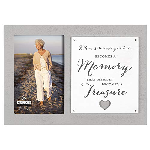 Malden International Designs 5x7 When Someone You Love Becomes A Memory Gray Remembrance Picture Frame
