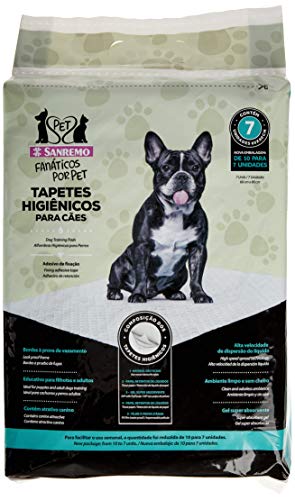 Tapete Higiênico Papel 60X80cm Sanremo para Cães, Colorido, Branco