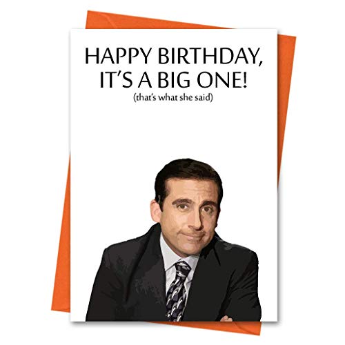 Funny Birthday Card The Office US Michael Scott - That's What She Said Office TV Series Greeting Card