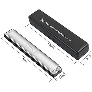 Harmonica Professional Harp Armonica Key of C 24 Hole Polyphony Diatonic Mouth Organ with Case for Blues Folk Jazz Pop for Music Student Teacher Beginner Gift - Les Beatles, Paul McCartney, John Lennon, RIngo Starr, George Harrison Harmonica Professional Harp Armonica Key of C 24 Hole Polyphony Diatonic Mouth Organ with Case for Blues Folk Jazz Pop for Music Student Teacher Beginner Gift – Image 5