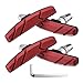 V Brake Pads, 2 Paires Patins De Freins De VéLo, Brake Patinss avec Clé Hexagonale Plaquette de Frein VTT, pour Vélo de Route Montagne Cyclisme,Rouge 70mm