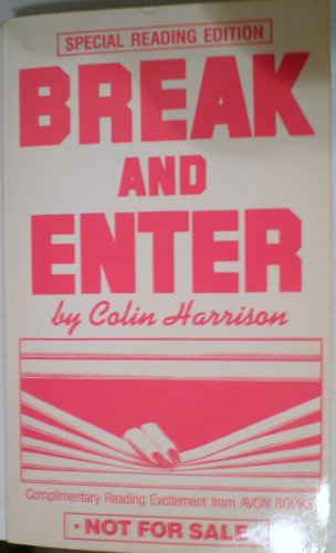 Break and Enter 0380715260 Book Cover