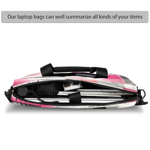 Funda para laptop 15.6 pulgadas color rosa y negro miniatura 4