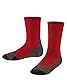FALKE Unisex Kinder Wandersocken TK2 K So Wolle Funktionsmaterial antiblasen dick 1 Paar, Rot Fire 8150, 31-34