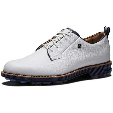 FootJoy Men's Premiere Series Golf Shoe, White/Navy Cover