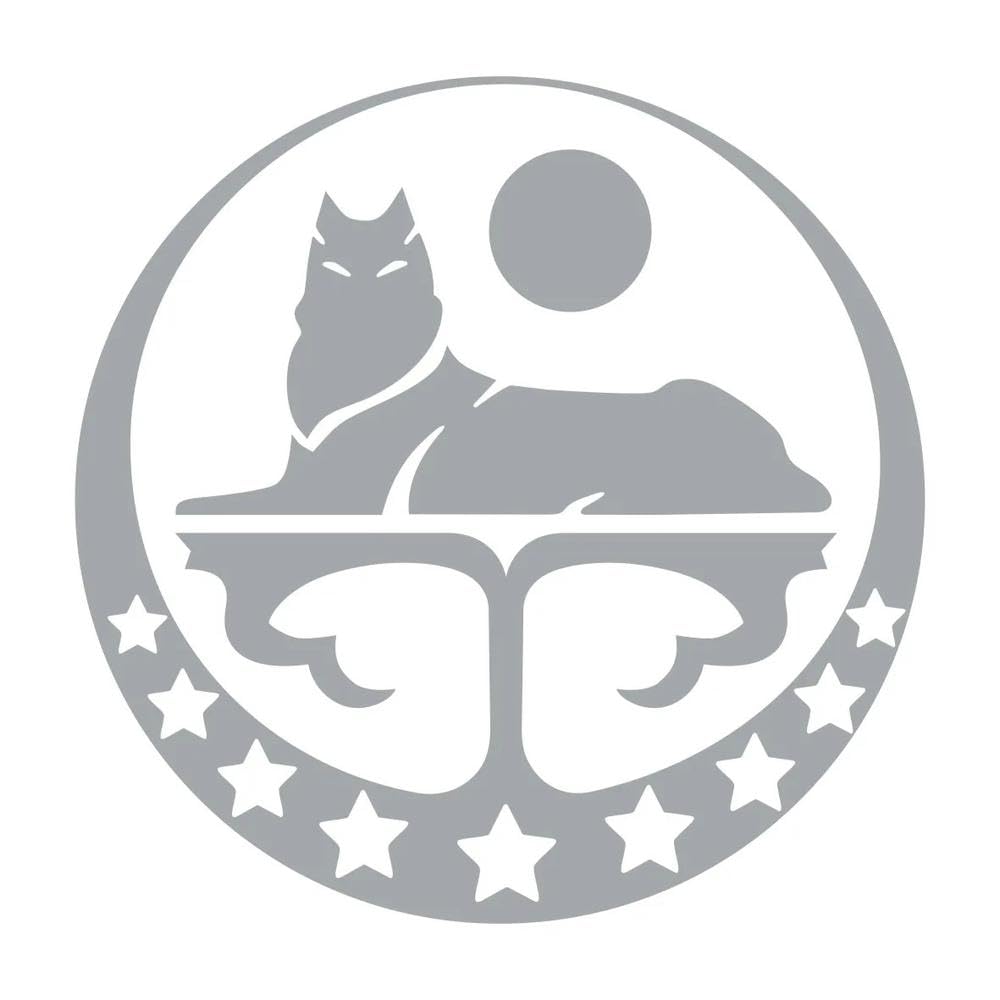 Chechen Wolf Car Sticker Vinyl Decal for Auto Car Stickers Styling Car Decoration(Silver,15x15cm)