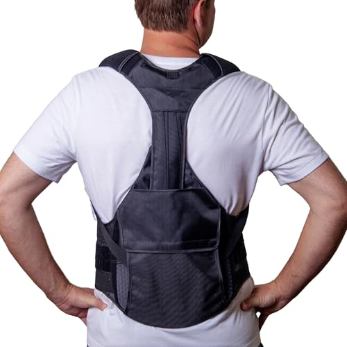 Brace Align ComfortCore TLSO Back Brace - Thoracic Lumbar Spine Support for Kyphosis Herniated Disc Spinal Stenosis & Back Pain - Adjustable Posture Correction - L0456 L0457 (OSFM - UNIVERSAL)