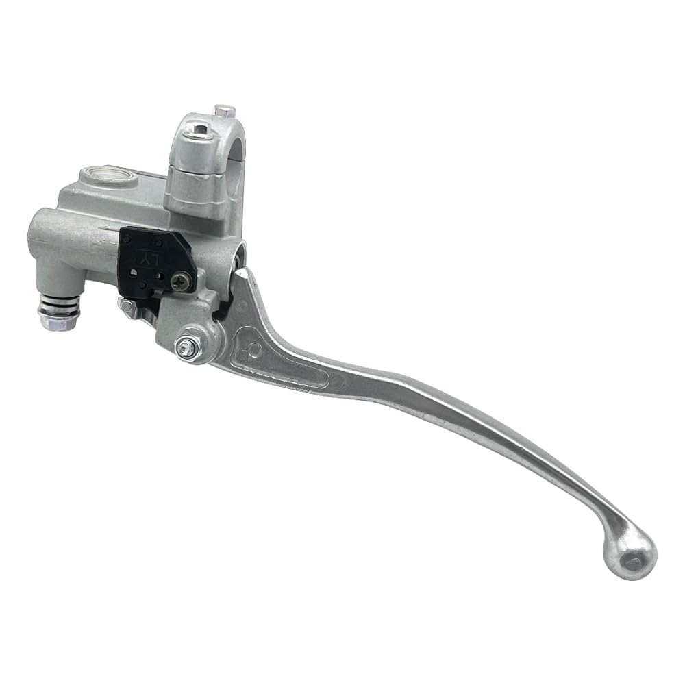 Pompa Cilindro Maestro Freno Anteriore Destra Adatta per Yama-ha YFZ450 Raptor 250 700 Grizzly 550 700 Kodiak 700 YFM250 YFM550 YFM700 (Argento)