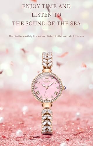 Image of OLEVS Diamond Watch for Women Luxury Dress Rose Gold Bracelet Casual Elegant Waterproof Date Ladies Quartz Wrist Watches