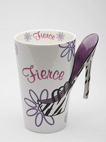 Taza de porcelana con diseño tacones stilettos 5 in miniatura 1