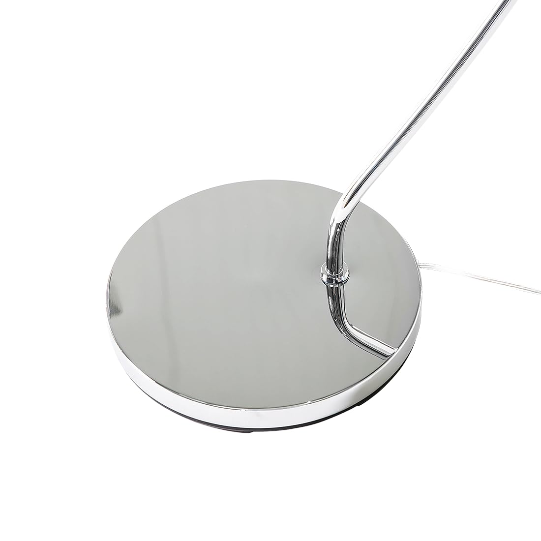 Beliani Lampada da Terra Metallo Argentato 188 cm Arco Base cromata Moderna