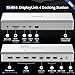 WAVLINK USB C DisplayLink (DL7400) Premium Docking Station, 2xHDMI and 2xDisplayPort, Dual 8K@60Hz,Quad 4K@60Hz for Windows 10/11 and Mac M1/M2/M3,100W PD Charging to Host, 2.5G Ethernet,USB C, SD4.0