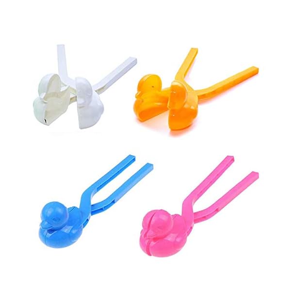 Bebester Schneeballmacher, Entenform, Schnee-Spielzeug, Outdoor-Spielzeug, Schneeball-Clip für Schneeballkämpfe, Spaß, Winter, Outdoor-Aktivitäten, Strandspieler, Kinder (Ente) 2 41r0uITIMWL. SL500 . SS600