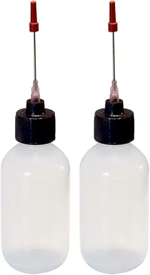 2-2oz Plastic Squeeze Bottles 1.5 Stainless Applicators
