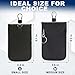 TILDOSAC 2 Pack Lightweight Faraday Key Fob Protector,Signal Blocking RFID Key Fob For Car - Black