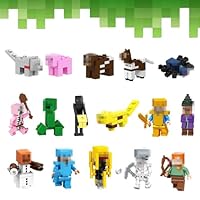 Mini Figurines Kuchen Dekoration,29 Stück Figuren Tortendeko Set, Tortenfiguren-Set für Kindergeburtstag,Building Blocks Figures Modell Spielzeug,Geburtstagstorten-Deko für Jungen und Mädchen