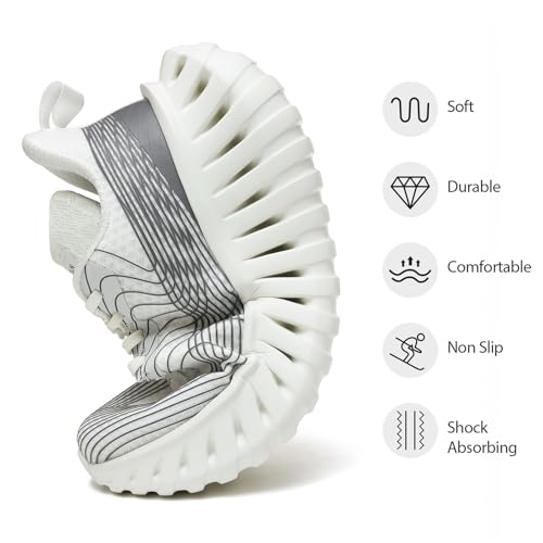 Image of GSLMOLN Wowen Walking Shoes Casual Shoes Breathable Walking Sneakers for Workouts Cushioned Flexible Womens Shoes Training Fashion Sneakers