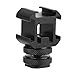 Opexicos 1Pcs Triple Hot Shoe Base Mount Adapter Extend Holder for Microphone Monitor LED Video Light