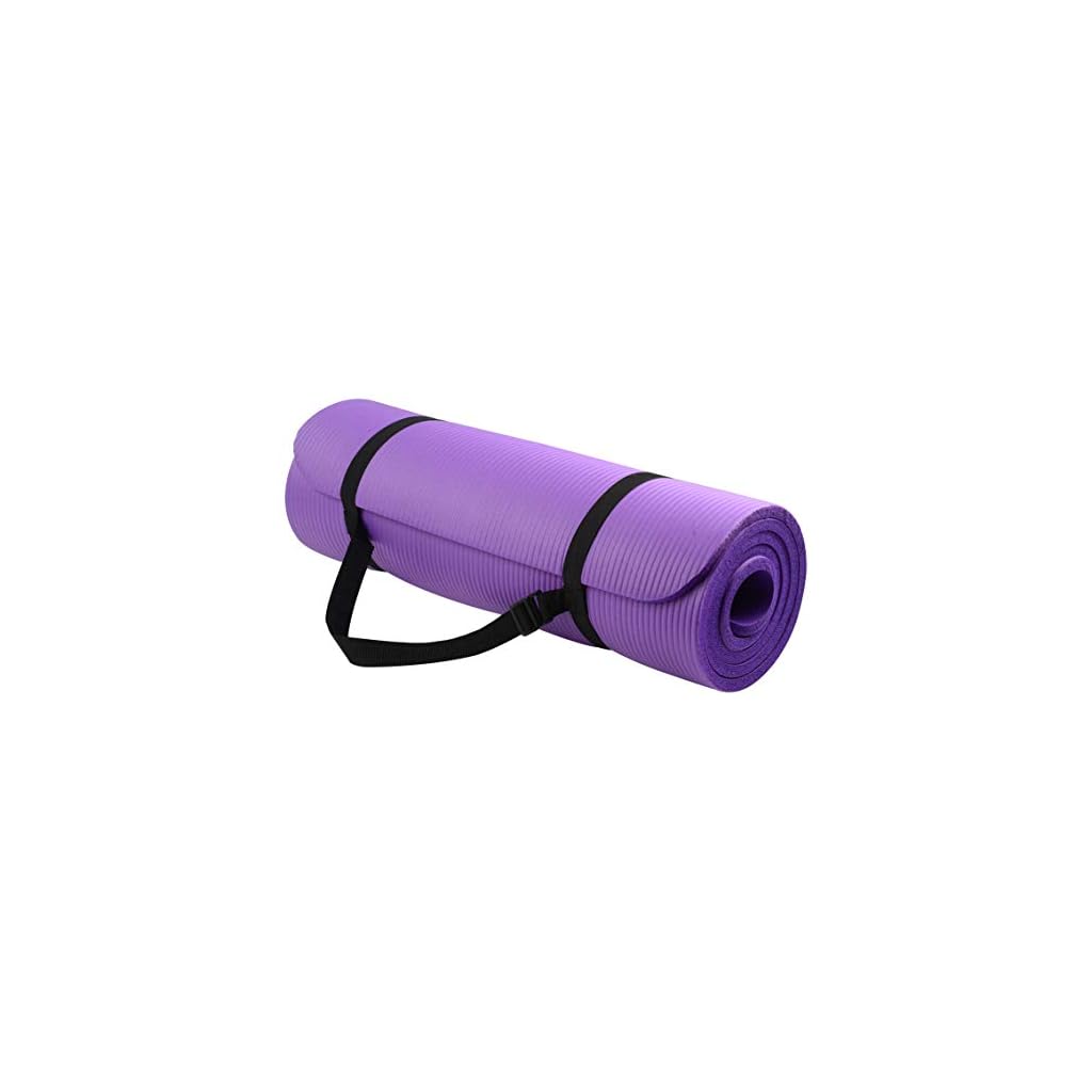 BalanceFrom-BFGY-AP6PP-Go-Yoga-All-Purpose-Anti-Tear-Exercise-Yoga-Mat-with-Carrying-Strap-Purple-One-Size