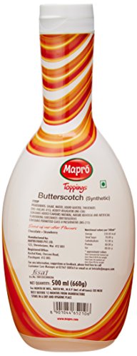 Image of Mapro Butterscotch Topping, 500 Milliliters, Liquid