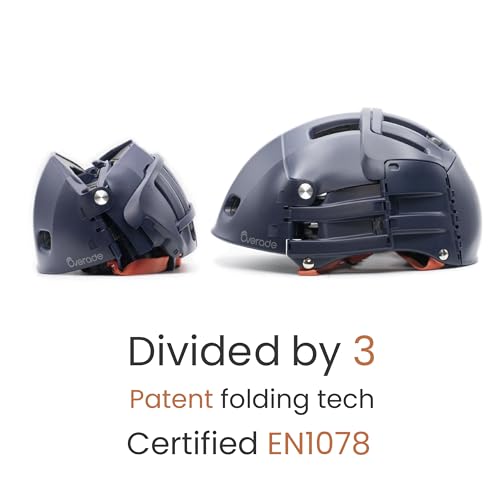 Faltbarer Fahrradhelm Overade Plixi Fit in Blau, Größe S/M