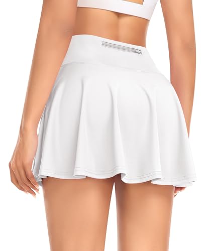 Jupe plissée avec short intégré JoyGirl taille haute pour le tennis et le running