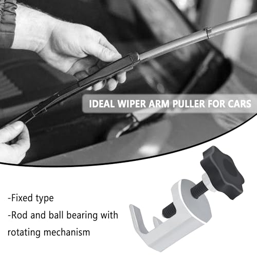Image of Car Windshield Wiper Arm Removal Tool-Carbon Steel Wiper Arm Puller with Adjustable Knob for Quick Disassembly-Windshield Wipers Puller Tool Compatible with Acura, Honda (Wiper Arm Puller)