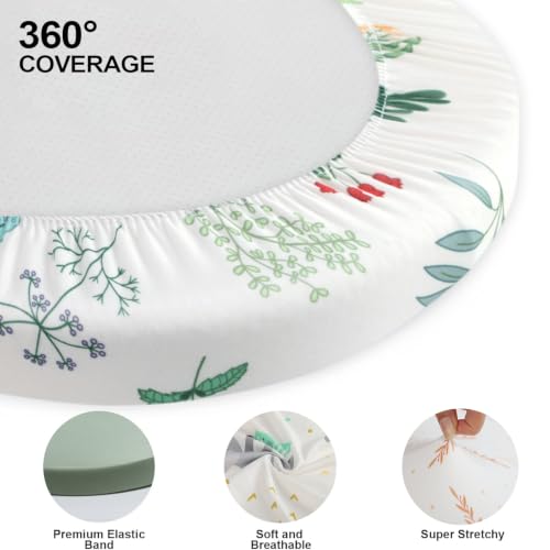 Image of Baby Bassinet Sheets for Baby Boy Girls,4-Pack Fitted Bassinet Sheets Set Compatible with Halo Bassinest Swivel Sleeper,Baby Delight,Angelbliss,32 inchX16 inch (African Forests)