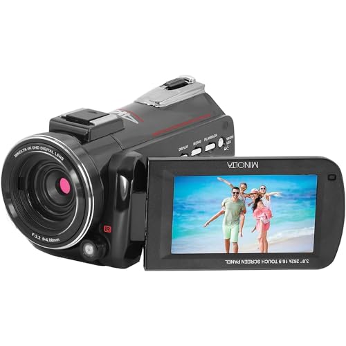 Minolta 4K Ultra HD Camcorder with Night Vision