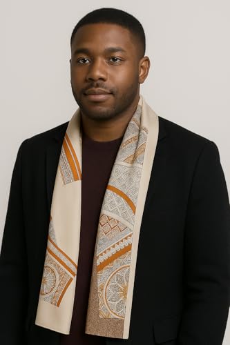 100% Mulberry Silk Double-Sided Dual Print Long Neck Scarf Hair Wrap Handbag Handle Ribbon Gift Wrapped for Women2