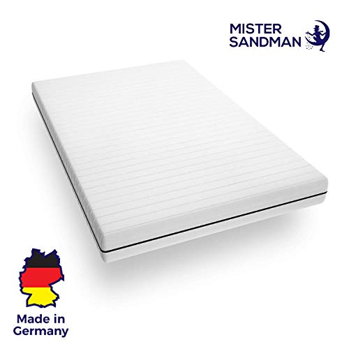 Mister Sandman punktelastische 7-Zonen Kaltschaummatratze für erholsame Nächte  mittelfeste bis Feste Matratze H2 H3, Premium Doppeltuchbezug, Gesamthöhe ca. 15 cm (140 x 200 cm, H3)