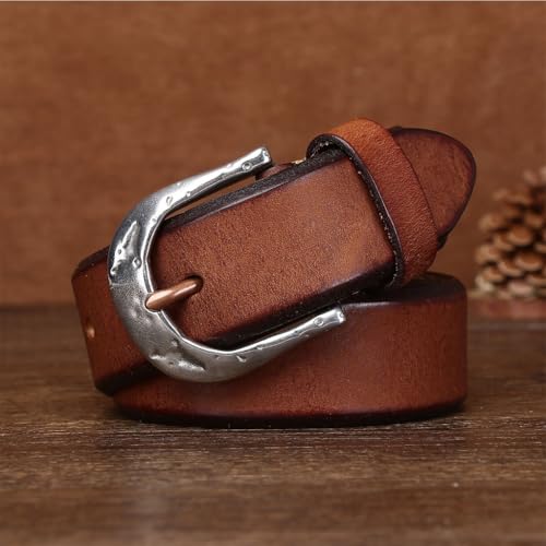 3.8CM Men's Belt Stainless Steel Pin Buckle Top Layer Cowhide Leather Retro Washed 4.5MM Thick Fashion Casual Gift2