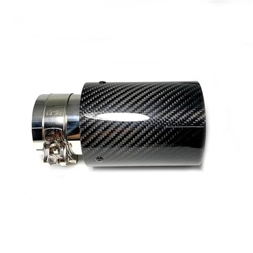 Cola tubo escape trasero silenciador universal acero inoxidable negro brillante azul ID 63 OD 93