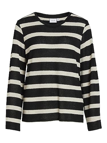 T-Shirt Manches Longues Femme Vifranca Col Rond VILA en Coton Doux