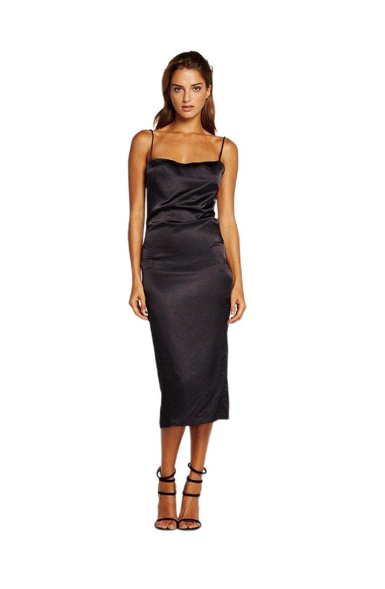 Maurie and Eve Apache Dress - Women's Backless Midi Dress Black