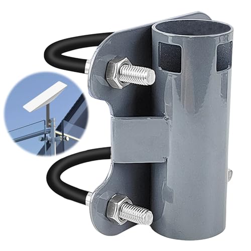 Supporto per Antenna, Diametro del Tubo Applicabile 30-50 mm Palo Antenna Supporto, Staffe di Montaggio Dell'albero Dell'antenna, per Starlink V2, per Camper, Yacht, Ringhiere (1)