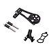Produktbild Dgaddcd Fahrrad Computer Verstellbar Front Halter für Sigma ROX 12.0 Sport/ROX GPS 7.0 und 11.0,mit Taschenlampen Halterung (Schwarz)