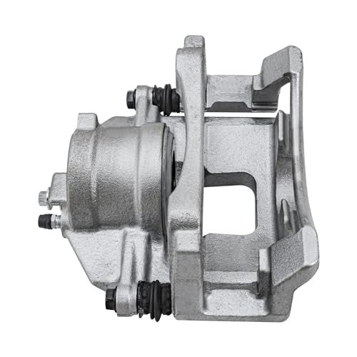 Image of Detroit Axle - FWD Front Driver Side Brake Caliper w /Bracket Replacement | for 2002-2007 Buick Rendezvous, 2001-2005 Pontiac Aztek